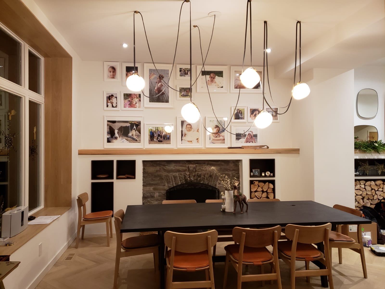 Dining pendant cluster